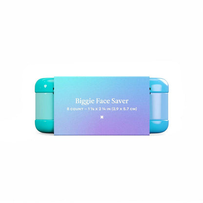 Welly Bandagen - Biggie Face Savers, Hydrokolloid-Akne-Pflaster, haftend, große Patch-Form für Kinn, Nase und Stirn, transparent - 8 Stück