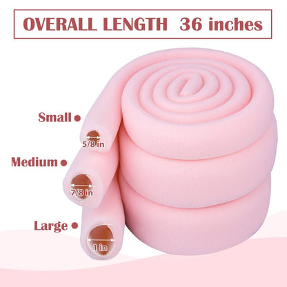 Ultrassist Zehenhülle mit Überlappung, Kleine Größe 5/8" Innendurchmesser, 36" Rolle, Schaumstoff-Zehenschutz für Blasen, Ballen, Hühneraugen