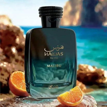Hawas Malibu von Rasasi – Eau de Parfum, 3,4 Fl Oz