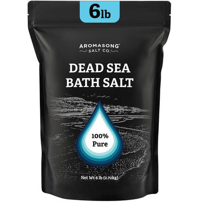Aromasong Totes Meer Salz Badesalz 2,7 kg Großpackung – 100% natürliches Totes Meer Salz für Bad, Entspannung und Hautentgiftung, Erfrischend und Belebend