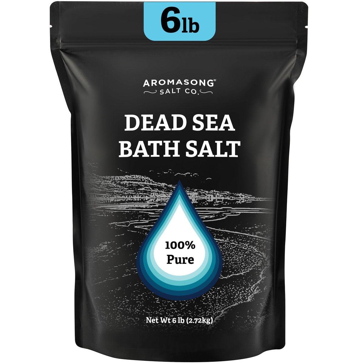 Aromasong Totes Meer Salz Badesalz 2,7 kg Großpackung – 100% natürliches Totes Meer Salz für Bad, Entspannung und Hautentgiftung, Erfrischend und Belebend