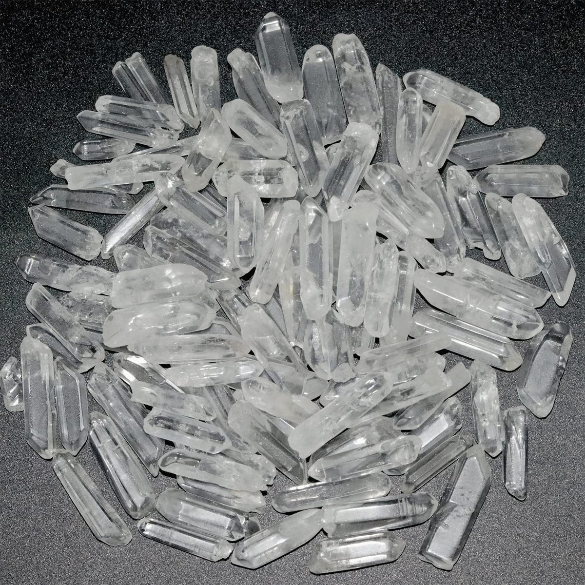 0,45 lb Klare Quarzkristallspitzen – Natürliche Heilsteine, tumbled, poliert, Bulk-Steine für Meditation, Yoga, Chakra, Reiki, Kristalltherapie (0,39"-1,18")