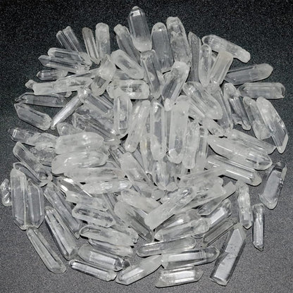 0,45 lb Klare Quarzkristallspitzen – Natürliche Heilsteine, tumbled, poliert, Bulk-Steine für Meditation, Yoga, Chakra, Reiki, Kristalltherapie (0,39"-1,18")