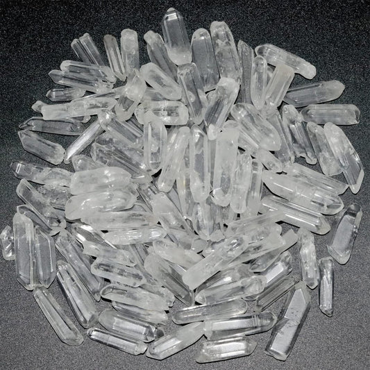 0,45 lb Klare Quarzkristallspitzen – Natürliche Heilsteine, tumbled, poliert, Bulk-Steine für Meditation, Yoga, Chakra, Reiki, Kristalltherapie (0,39"-1,18")