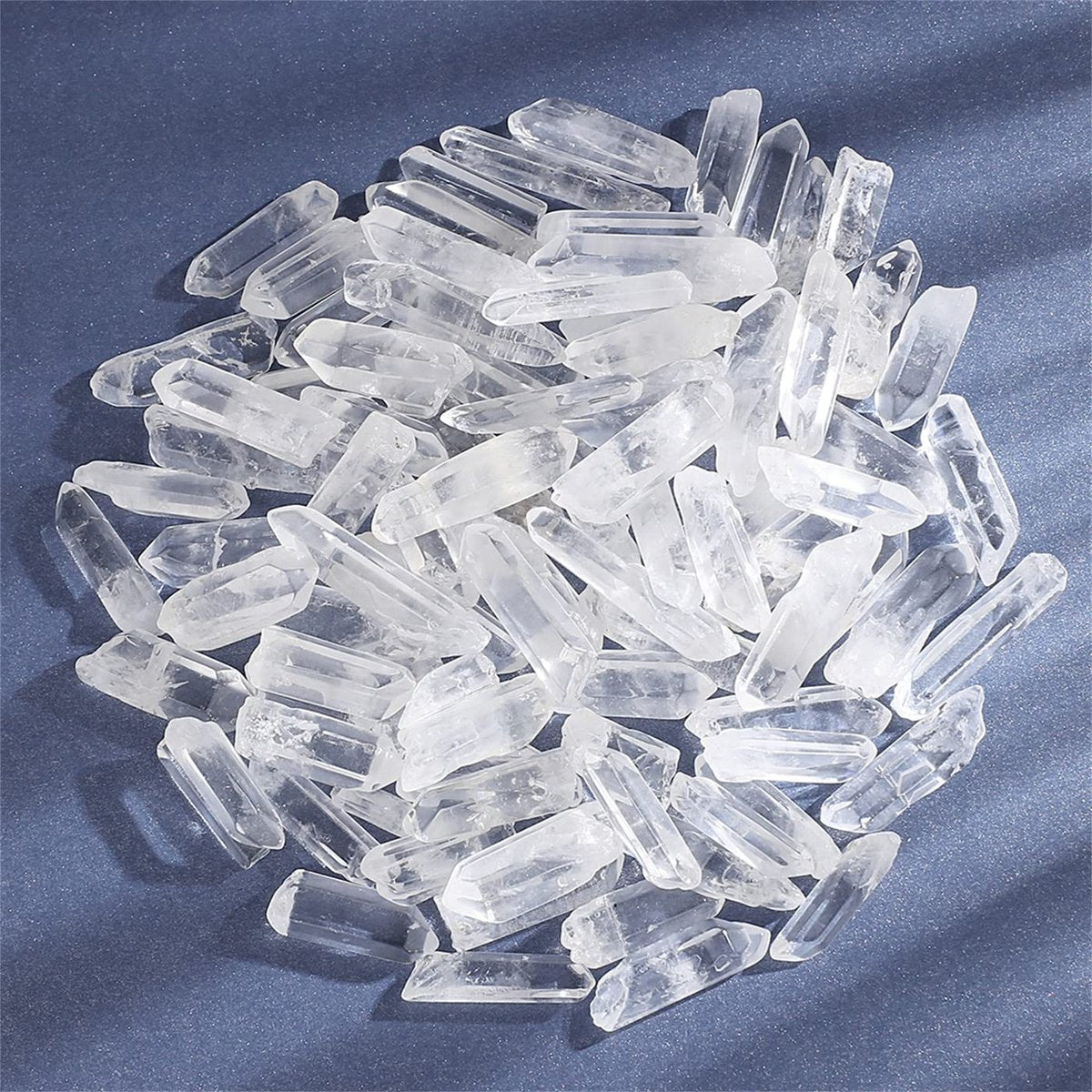 0,45 lb Klare Quarzkristallspitzen – Natürliche Heilsteine, tumbled, poliert, Bulk-Steine für Meditation, Yoga, Chakra, Reiki, Kristalltherapie (0,39"-1,18")