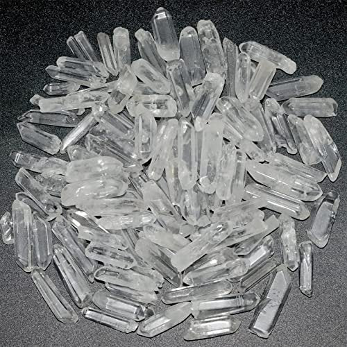 0,45 lb Klare Quarzkristallspitzen – Natürliche Heilsteine, tumbled, poliert, Bulk-Steine für Meditation, Yoga, Chakra, Reiki, Kristalltherapie (0,39"-1,18")