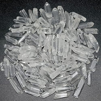 0,45 lb Klare Quarzkristallspitzen – Natürliche Heilsteine, tumbled, poliert, Bulk-Steine für Meditation, Yoga, Chakra, Reiki, Kristalltherapie (0,39"-1,18")