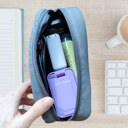 FINEPRO 0,2L Tragbarer Nadel-Entsorgungsbehälter [3er-Pack] für Diabetes-Pflege (0,2L, Lila+Durchsichtig)