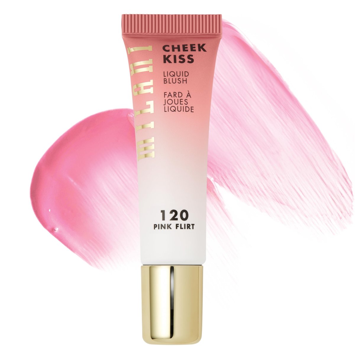 Milani Cheek Kiss Liquid Blush – Pink Flirt – Leichter, aufbaubarer Flüssigrouge für strahlende Wangen