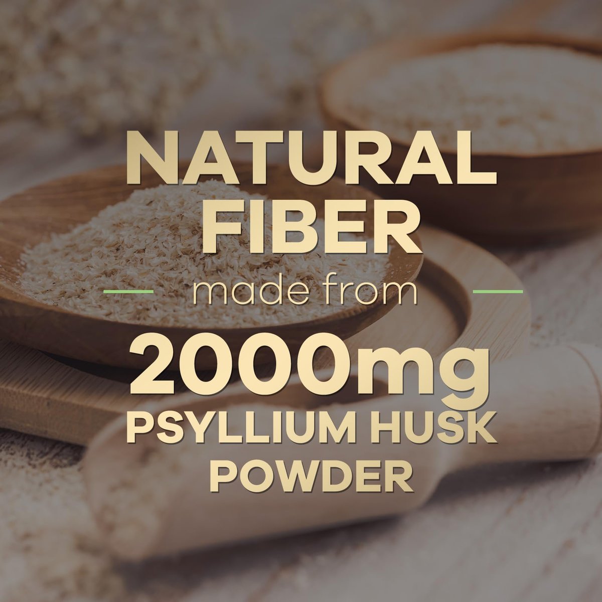 Psyllium Husk Kapseln - Extra starke 2000 mg pro Portion - Ballaststoffergänzung für tägliche Verdauung und Regelmäßigkeit - Natürliche Psylliumfasern - Hergestellt in den USA - 120 Kapseln