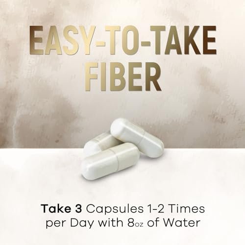 Psyllium Husk Kapseln - Extra starke 2000 mg pro Portion - Ballaststoffergänzung für tägliche Verdauung und Regelmäßigkeit - Natürliche Psylliumfasern - Hergestellt in den USA - 120 Kapseln