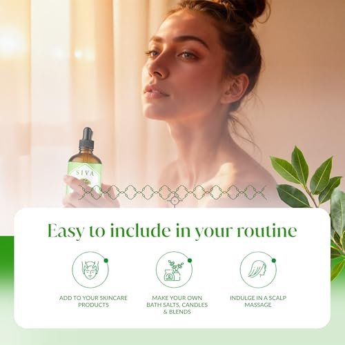 Siva Citronella Ätherisches Öl - 118 ml – 100% Naturreines Citronellaöl - für Diffuser, Gesicht, Hautpflege, Aromatherapie, Haarpflege, Kopfhaut und Körpermassage - mit Pipette
