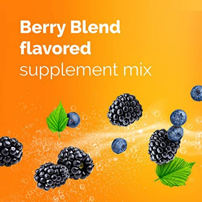 Emergen-C Vitamin C Ashwagandha Drinkmischung – Immununterstützung mit Berries-Geschmack, 18 Portionen
