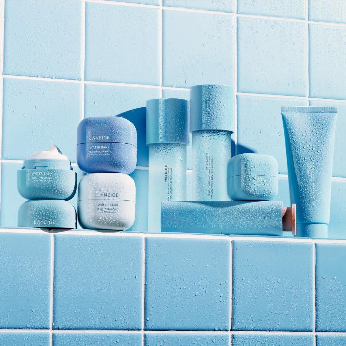 LANEIGE Water Bank Blue Hyaluronic Eye Cream – Feuchtigkeitsspendende Augenpflege mit Niacinamid & Koffein für strahlende, genährte & beruhigte Augenpartie