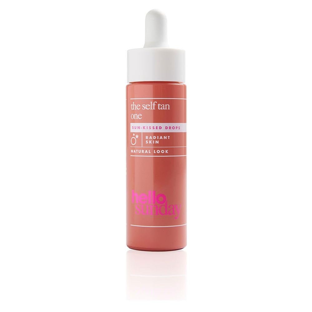 The Self Tan One Drops von Hello Sunday – Selbstbräuner-Serum für Gesicht und Körper, 30 ml