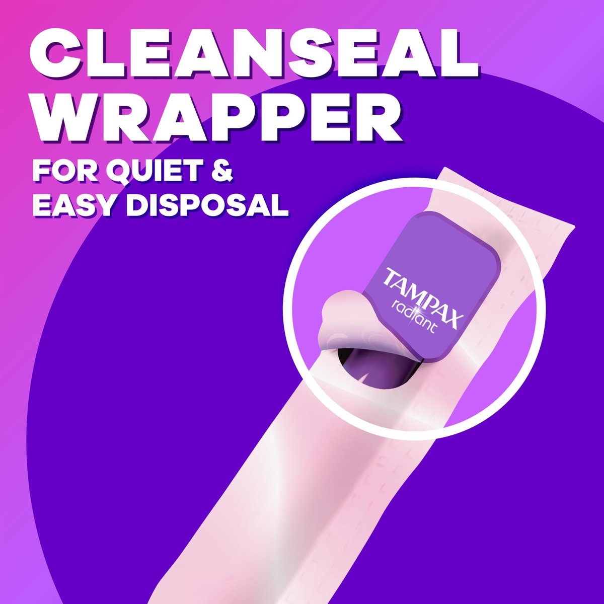 Tampax Radiant Tampons 42 Stück – Regulär, Super, Super Plus (Mischpackung) – Zuverlässiger Schutz für jede Stärke