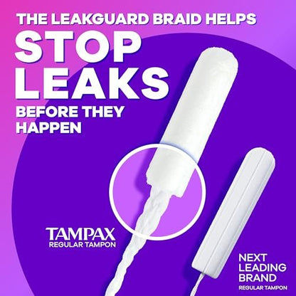 Tampax Radiant Tampons 42 Stück – Regulär, Super, Super Plus (Mischpackung) – Zuverlässiger Schutz für jede Stärke