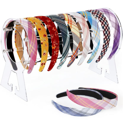 Suneerplay Haarband-Halter durchsichtig, Acryl-Haarband-Organizer, Haarband-Aufbewahrungsständer, Display-Ständer für Haarbänder, für Frauen und Mädchen