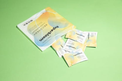 superbloom Recovery Leberunterstützung | Leberentgiftung mit DHM, Kurkuma, Mariendistel | 10 Sachets, 20 Kapseln | Genieße die Nacht, meistere den Morgen
