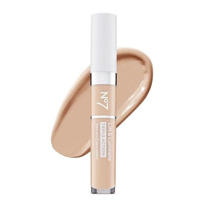 No7 Lift & Luminate Triple Action Serum Concealer – Fair – Anti-Aging Concealer für Augenringe & Makel – Mittlere bis hohe Deckkraft (8 ml)