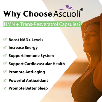 Sublinguales NMN 500 mg + Trans-Resveratrol 400 mg, 3-in-1 Advanced Formula 99% Reines NMN Resveratrol Präparat zur Steigerung von NAD*, Zellen, Immunsystem, Energie & Muskeln, Anti-Aging, 120 Lutschtabletten (120-Tage-Vorrat)