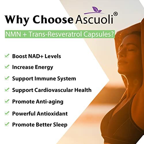 Sublinguales NMN 500 mg + Trans-Resveratrol 400 mg, 3-in-1 Advanced Formula 99% Reines NMN Resveratrol Präparat zur Steigerung von NAD*, Zellen, Immunsystem, Energie & Muskeln, Anti-Aging, 120 Lutschtabletten (120-Tage-Vorrat)