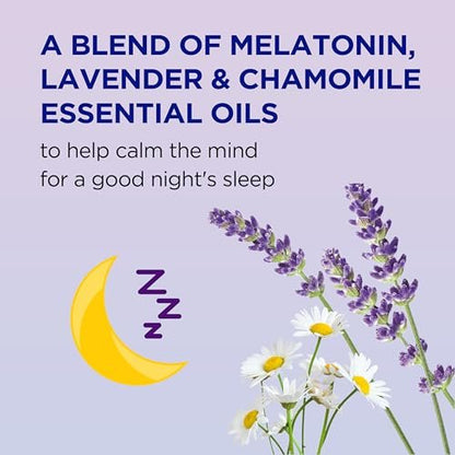 Dr Teal's Calm Blend Spray mit Melatonin, Lavendel & Kamille ätherische Öle, 6 fl oz (3er-Pack)