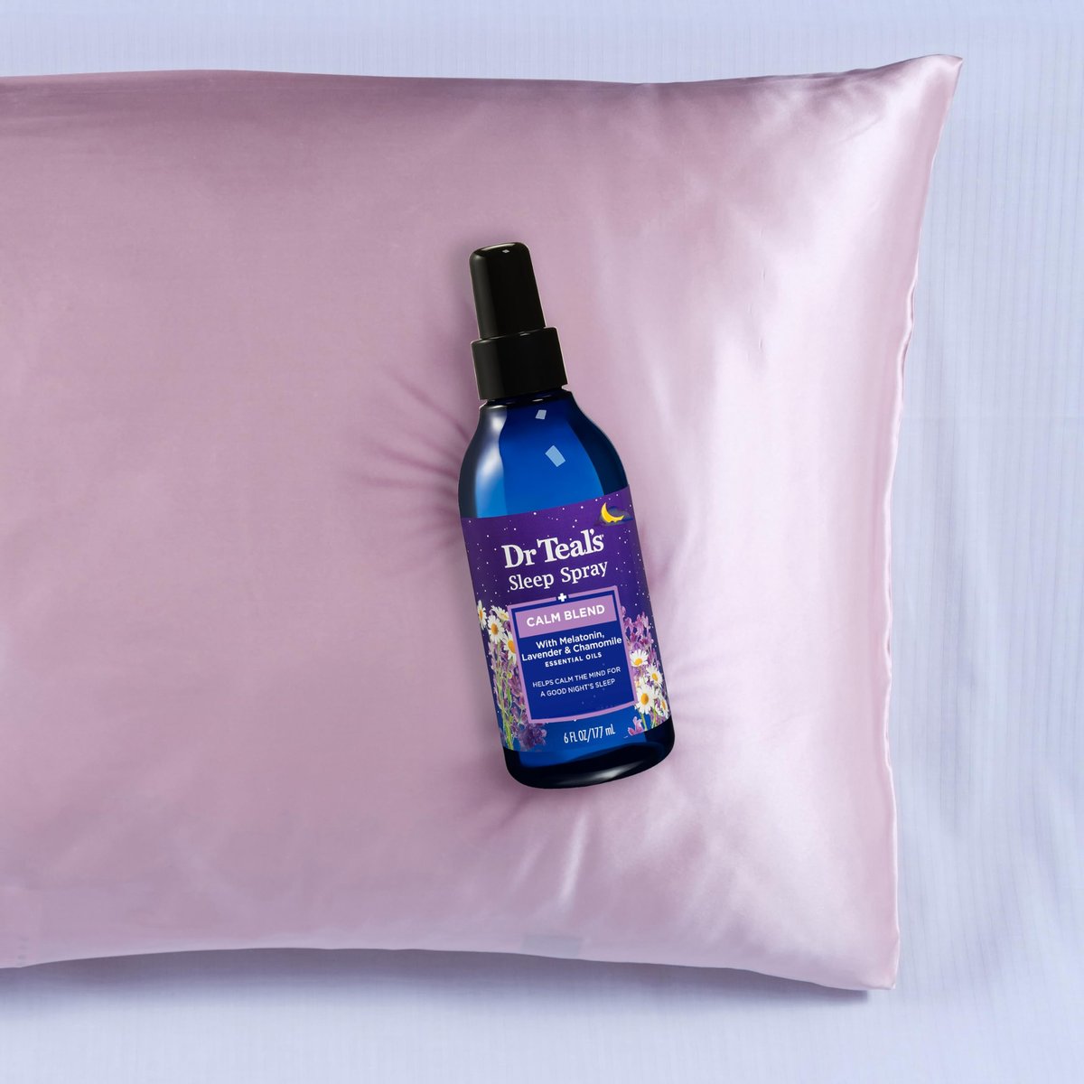 Dr Teal's Calm Blend Spray mit Melatonin, Lavendel & Kamille ätherische Öle, 6 fl oz (3er-Pack)