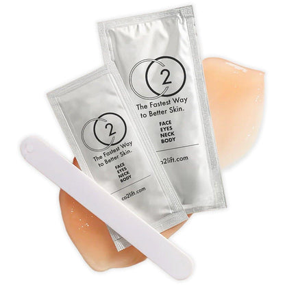 CO2Lift Carboxy Gel Einzelbehandlung - Gesichtsmaske Hautpflege - Augenbehandlung gegen Schwellungen & Augenringe - Strafft & hellt Gesicht & Augenpartie auf - Feuchtigkeitsspendende Gesichtsmasken - Geschenk zum Muttertag