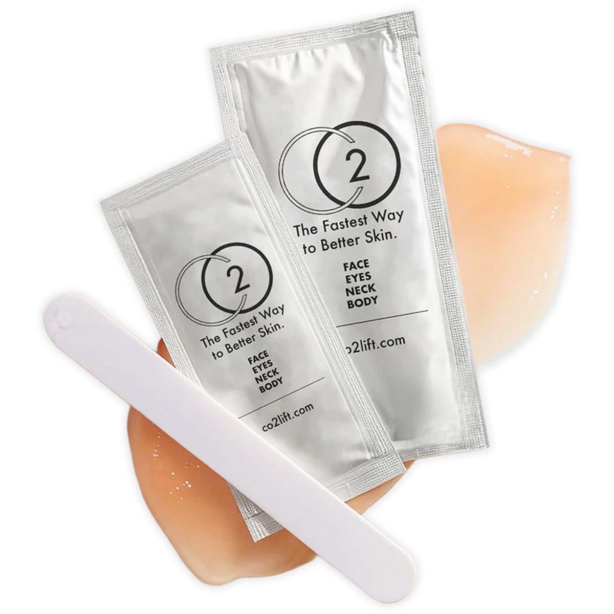 CO2Lift Carboxy Gel Einzelbehandlung - Gesichtsmaske Hautpflege - Augenbehandlung gegen Schwellungen & Augenringe - Strafft & hellt Gesicht & Augenpartie auf - Feuchtigkeitsspendende Gesichtsmasken - Geschenk zum Muttertag
