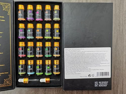 MAYJAM 20-teiliges Teebaum-Ätherisches Öl Geschenkset, reine Duftöle für Diffuser, Luftbefeuchter, Hautpflege, Massage, DIY Kerzen- und Seifenherstellung, Geschenk für Freunde (5 ml)