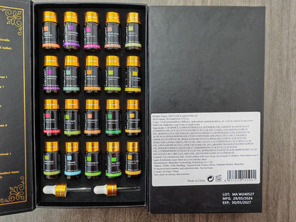 MAYJAM 20-teiliges Teebaum-Ätherisches Öl Geschenkset, reine Duftöle für Diffuser, Luftbefeuchter, Hautpflege, Massage, DIY Kerzen- und Seifenherstellung, Geschenk für Freunde (5 ml)