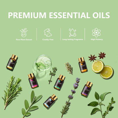 MAYJAM 20-teiliges Teebaum-Ätherisches Öl Geschenkset, reine Duftöle für Diffuser, Luftbefeuchter, Hautpflege, Massage, DIY Kerzen- und Seifenherstellung, Geschenk für Freunde (5 ml)