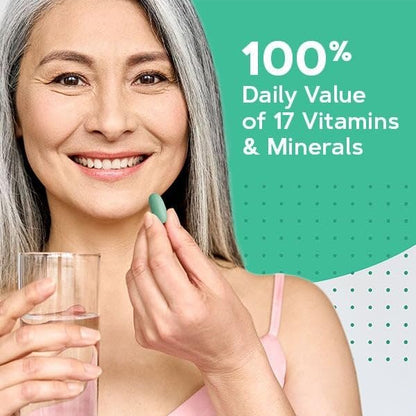 GNC Women's 50 Plus One Daily Multivitamin – Tägliche Unterstützung für Wohlbefinden und gesundes Altern, 60 Kapseln