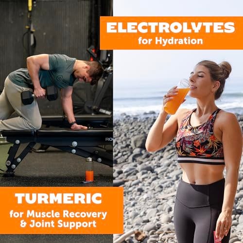 ZYN Electrolyte Drink Mix Hydration Packets – Hydratationspulver mit Kurkuma, Curcumin, Vitamin C, D und Zink – Wellness-Variation, 8er-Pack