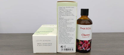 PHATOIL Kirsch Duftöl 100 ml – Aromatherapie Öl für Diffuser, Yoga, Hautpflege, DIY Kerzen & Seifen