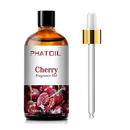 PHATOIL Kirsch Duftöl 100 ml – Aromatherapie Öl für Diffuser, Yoga, Hautpflege, DIY Kerzen & Seifen
