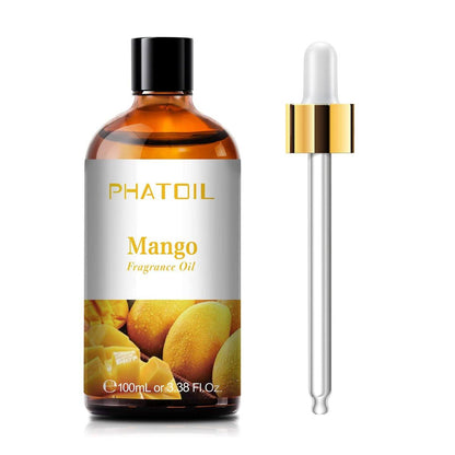 PHATOIL Mango Duftöl 100 ml – Aromatherapie Öl für Diffuser, DIY Kerzen & Seifenherstellung