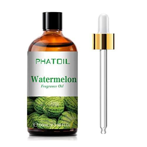 PHATOIL 100 ml Wassermelone Duftöl für Aromatherapie, Diffuser, Yoga, Hautpflege, DIY Kerzen- und Seifenherstellung
