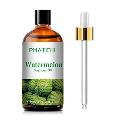 PHATOIL 100 ml Wassermelone Duftöl für Aromatherapie, Diffuser, Yoga, Hautpflege, DIY Kerzen- und Seifenherstellung