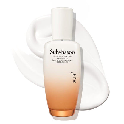 Sulwhasoo Essential Revitalizing Emulsion EX – Leichte, schnell einziehende Lotion für 24-Stunden-Feuchtigkeit und gestärkte Hautbarriere