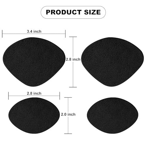 8 Paar Schuhpatches für Löcher, selbstklebende Schuhfersenreparatur, Lochreparatur für Turnschuhe, Lederschuhe, High Heels (Schwarz)