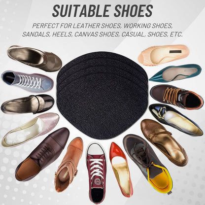 8 Paar Schuhpatches für Löcher, selbstklebende Schuhfersenreparatur, Lochreparatur für Turnschuhe, Lederschuhe, High Heels (Schwarz)