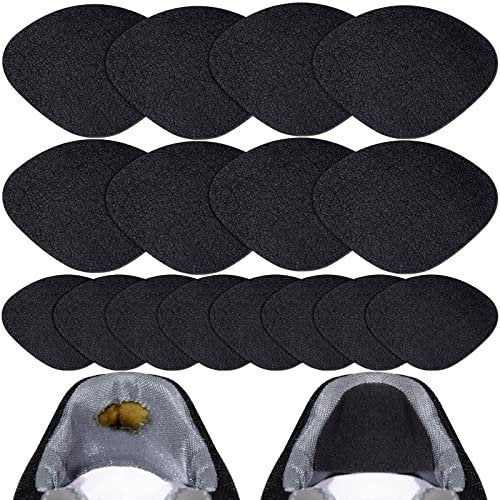 8 Paar Schuhpatches für Löcher, selbstklebende Schuhfersenreparatur, Lochreparatur für Turnschuhe, Lederschuhe, High Heels (Schwarz)