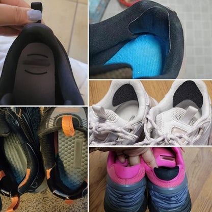 8 Paar Schuhpatches für Löcher, selbstklebende Schuhfersenreparatur, Lochreparatur für Turnschuhe, Lederschuhe, High Heels (Schwarz)