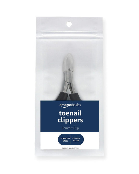 Nagelknipser für dicke Nägel mit Komfortgriff, Edelstahl, Schwarz
