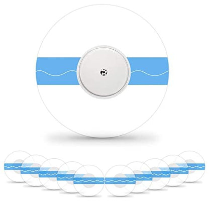 Kuruyo 40er-Pack Libre 2 Plus Sensor-Abdeckungen, wasserdicht, 15 Tage lang haftende Pflaster für Lingo CGM, transparentes Klebeband, latexfrei & hypoallergen, klebefreie Mitte, einhändig anwendbar