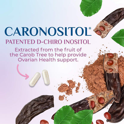 Myo-Inositol & D-Chiro Inositol 1025mg – 40:1 Idealverhältnis für Eierstockunterstützung, veganes Myo & D-Chiro Supplement für natürliches Gleichgewicht und Hormonunterstützung, Vitamin B8, Nicht-GVO – 60 Kapseln