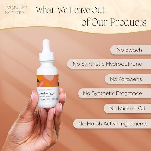Forgotten Skincare Body Oil Serum – Feuchtigkeitsspendende Behandlung zur Beruhigung von Rasierpickeln, eingewachsenen Haaren und zur Unterstützung eines gleichmäßigen Hauttons