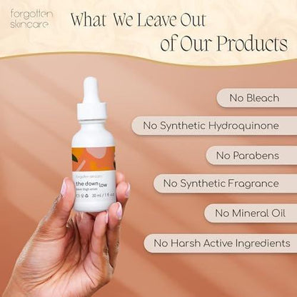 Forgotten Skincare Body Oil Serum – Feuchtigkeitsspendende Behandlung zur Beruhigung von Rasierpickeln, eingewachsenen Haaren und zur Unterstützung eines gleichmäßigen Hauttons